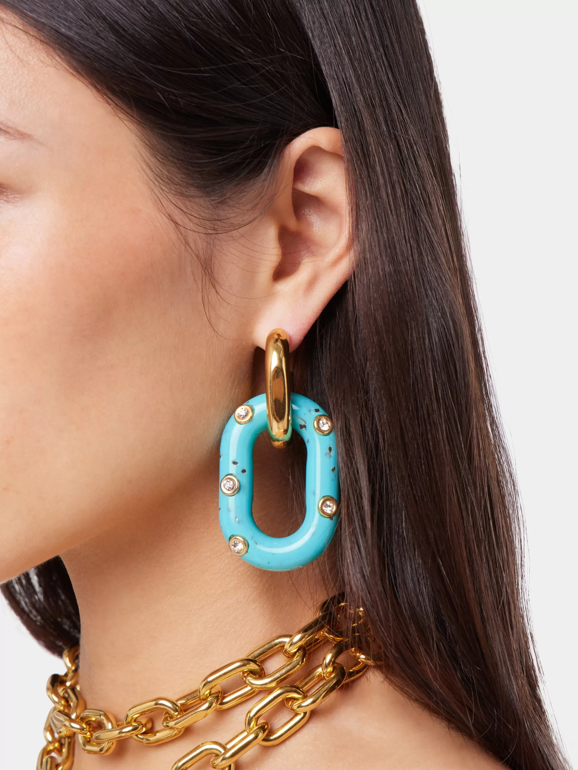 Rabanne Sélection De Soirée | Petits Cadeaux^BOUCLE D'OREILLES XL LINK OVERSIZE PALM SPRINGS