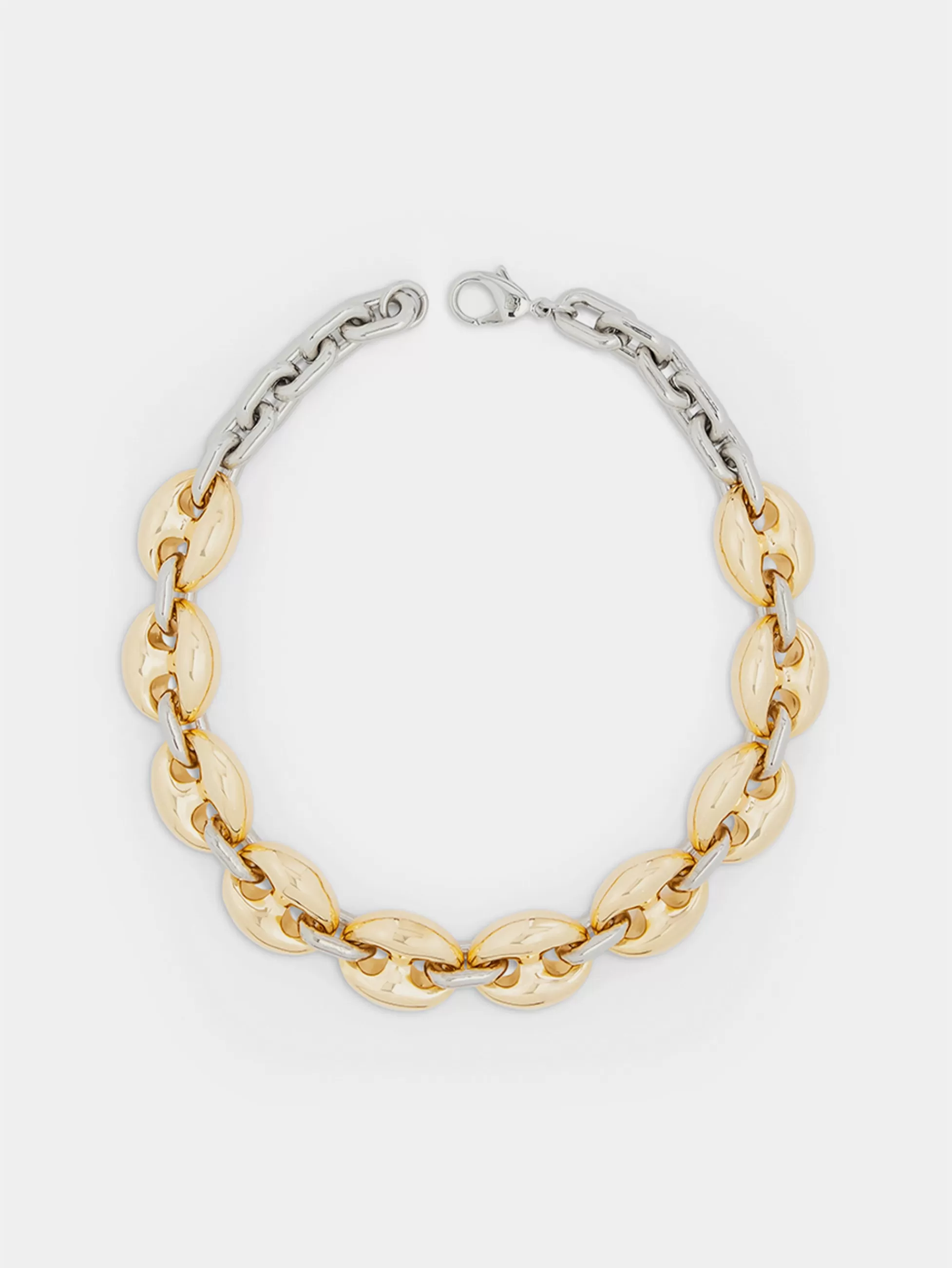 Rabanne Colliers^Collier Eight Chunky Or-Argent