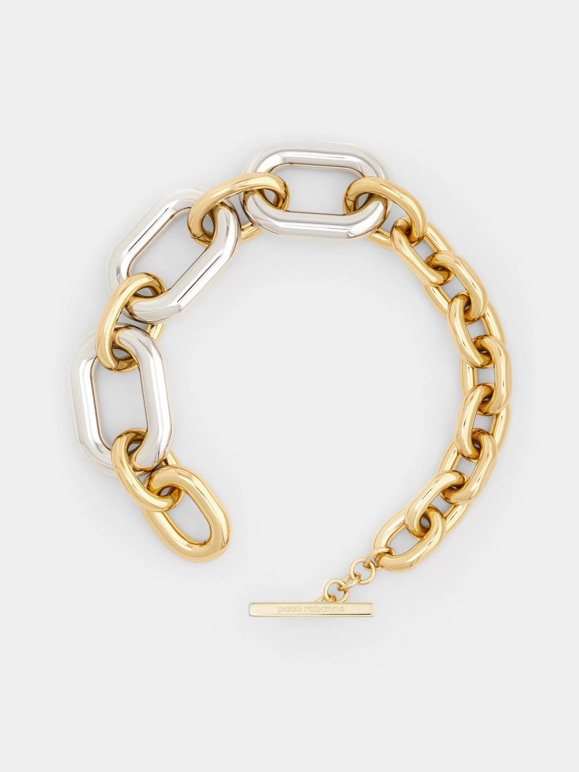 Rabanne Sélection De Soirée | Colliers^Collier XL Link oversize doré et argent