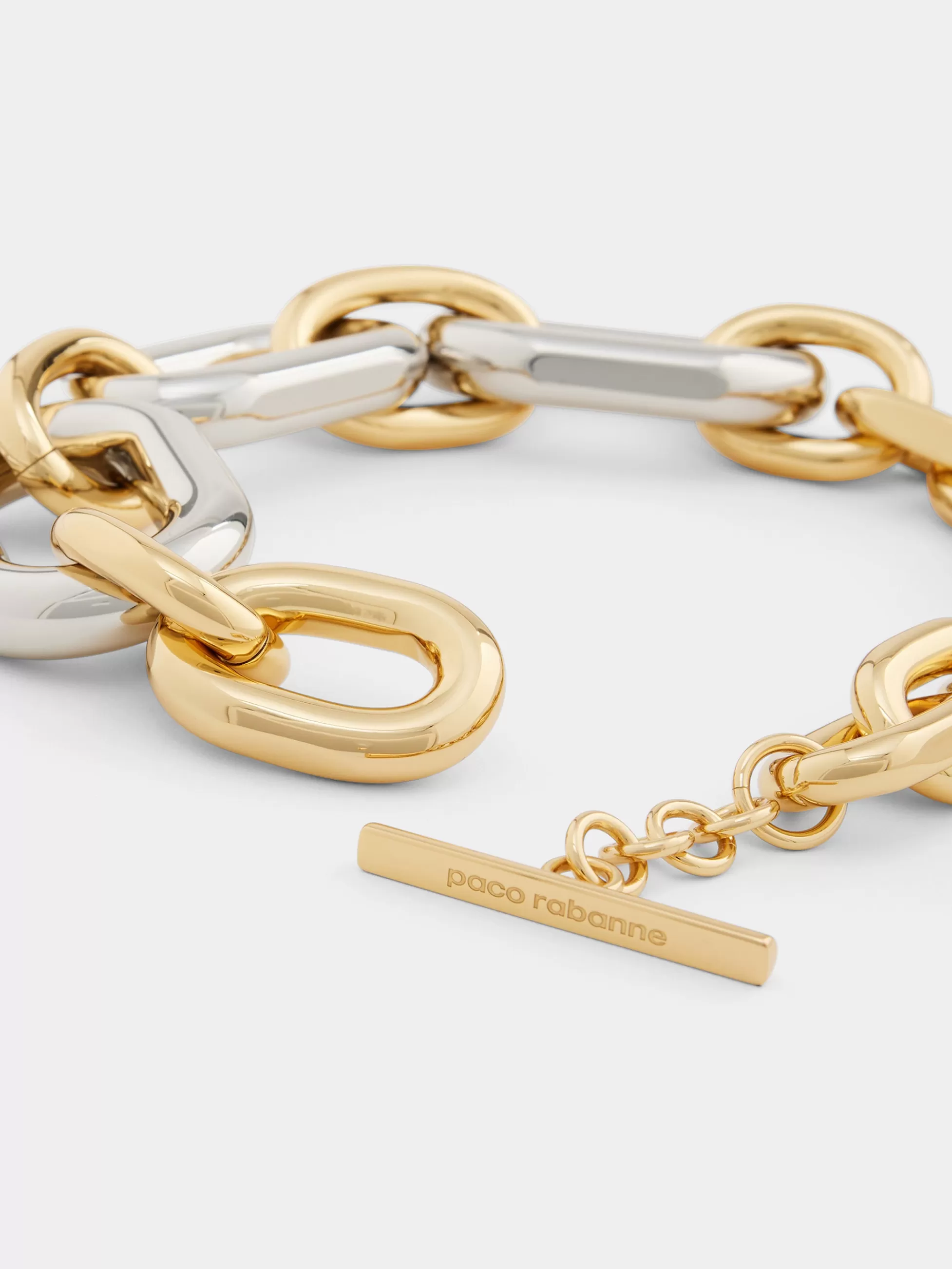 Rabanne Sélection De Soirée | Colliers^Collier XL Link oversize doré et argent