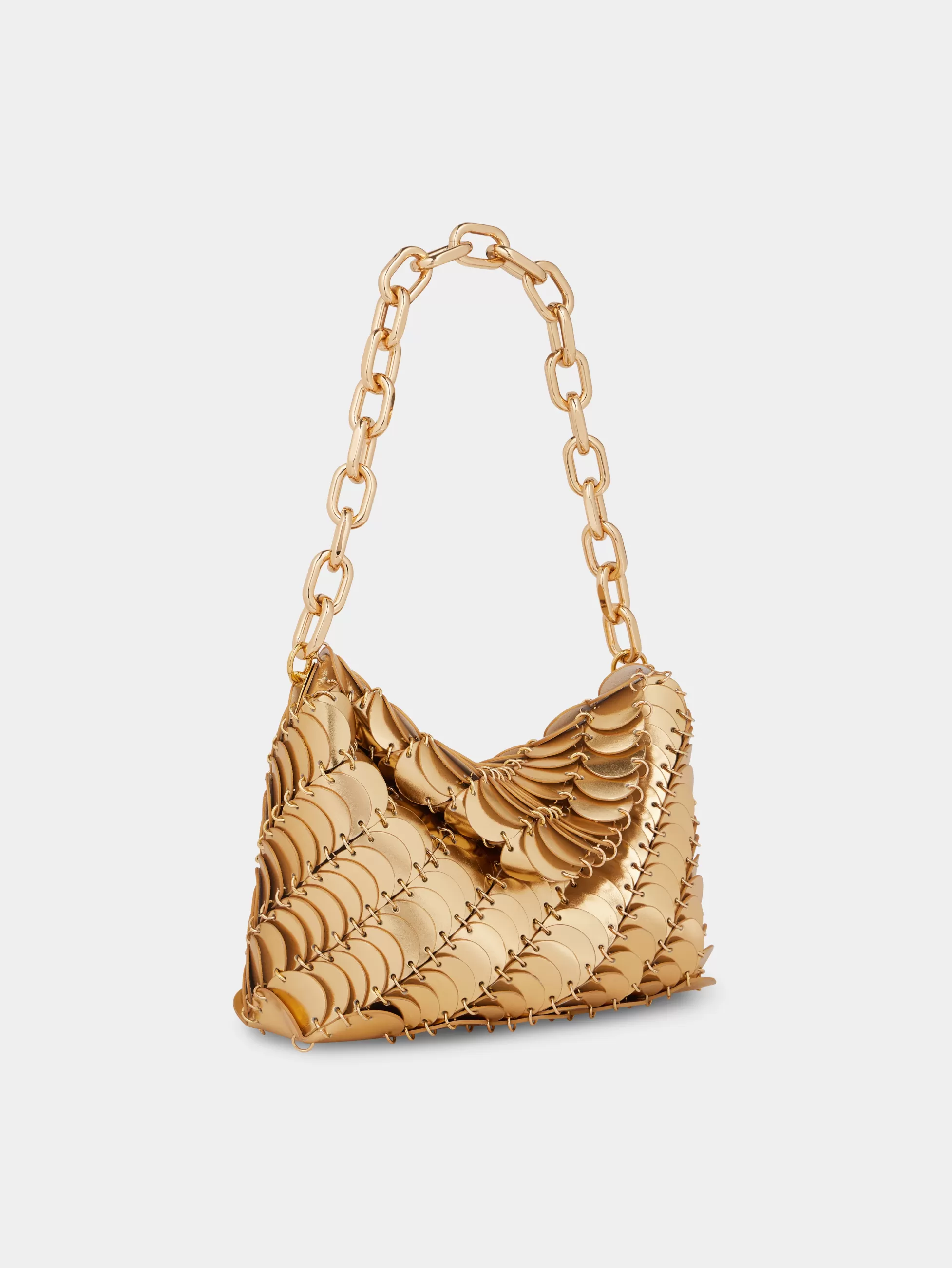 Rabanne Les Sacs Paco En Cuir^Gold Paco clutch Bag