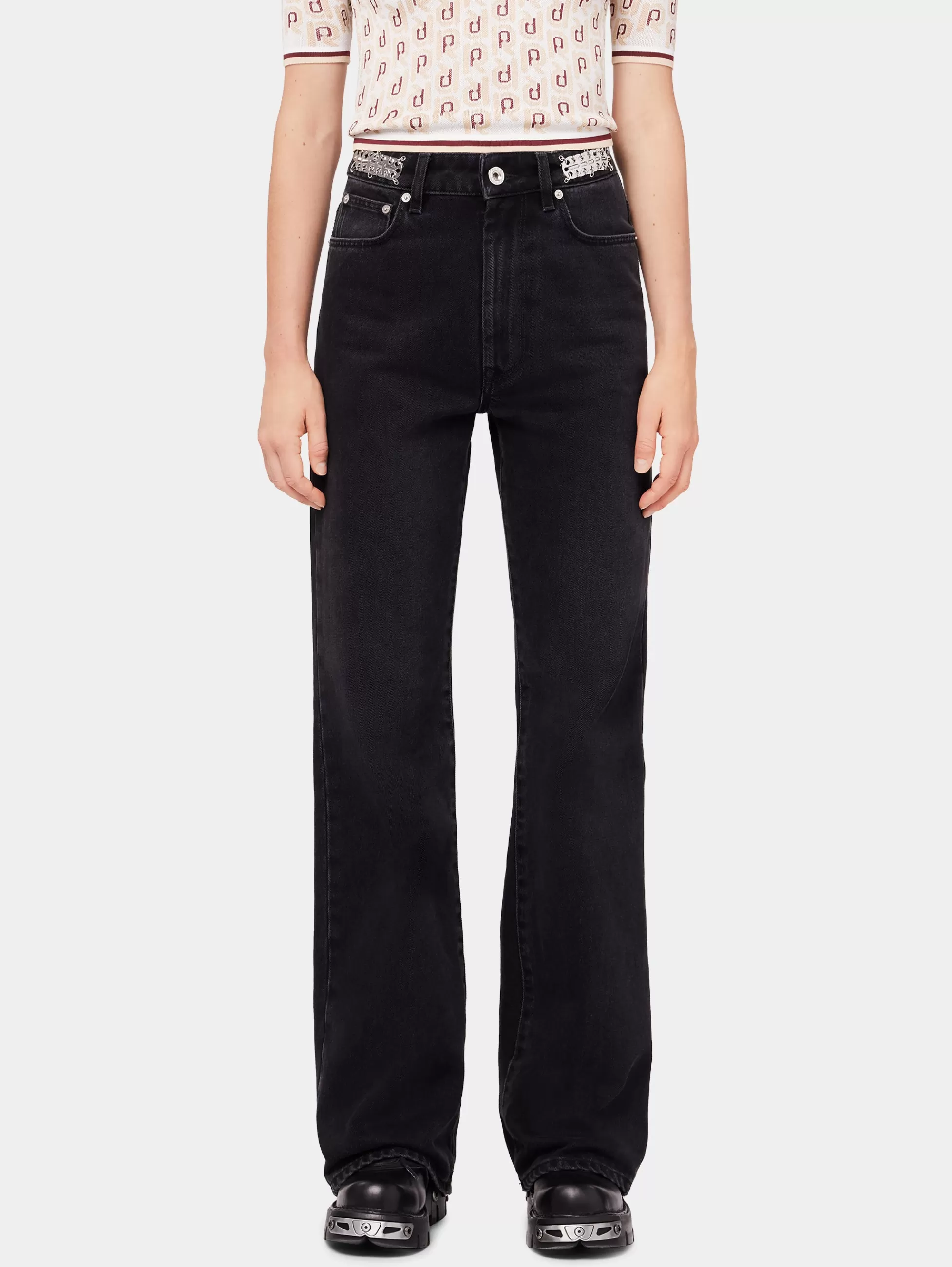 Rabanne Denim | Pantalons^Jeans noir signature avec pastilles 1969