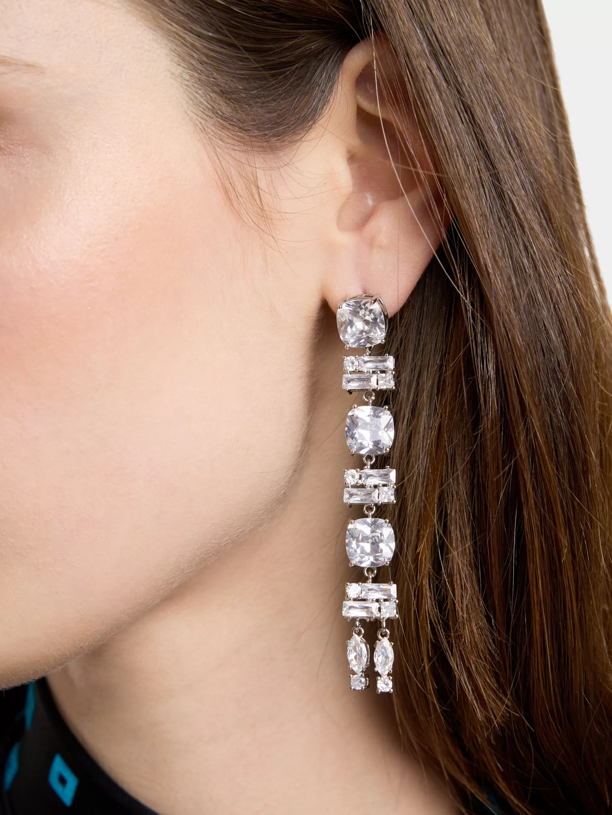 Rabanne Petits Cadeaux | Boucles D'Oreilles^LONGUES BOUCLES D'OREILLE A STRASS