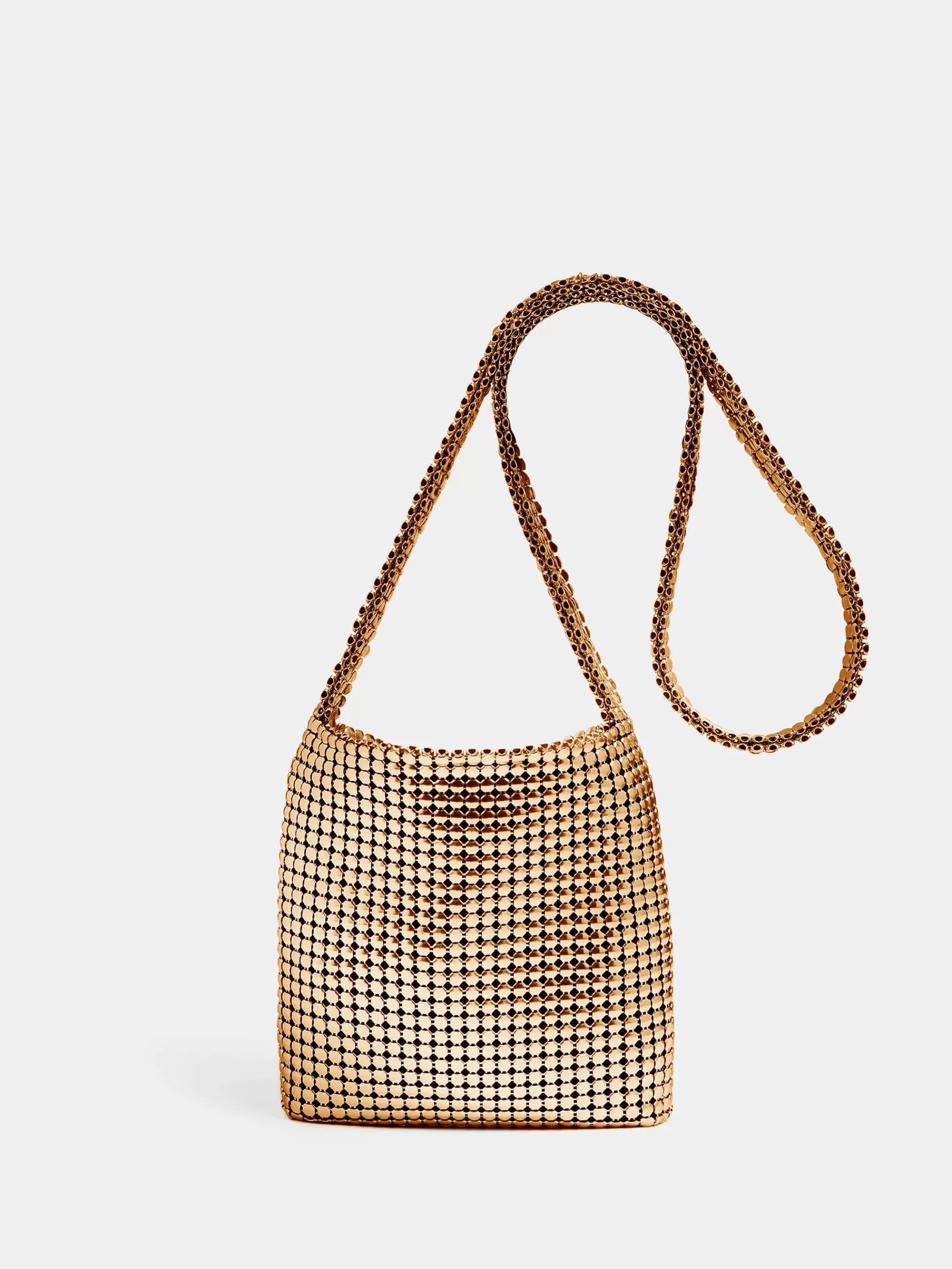 Rabanne Sacs Porté Épaule^Mini sac pixel doré