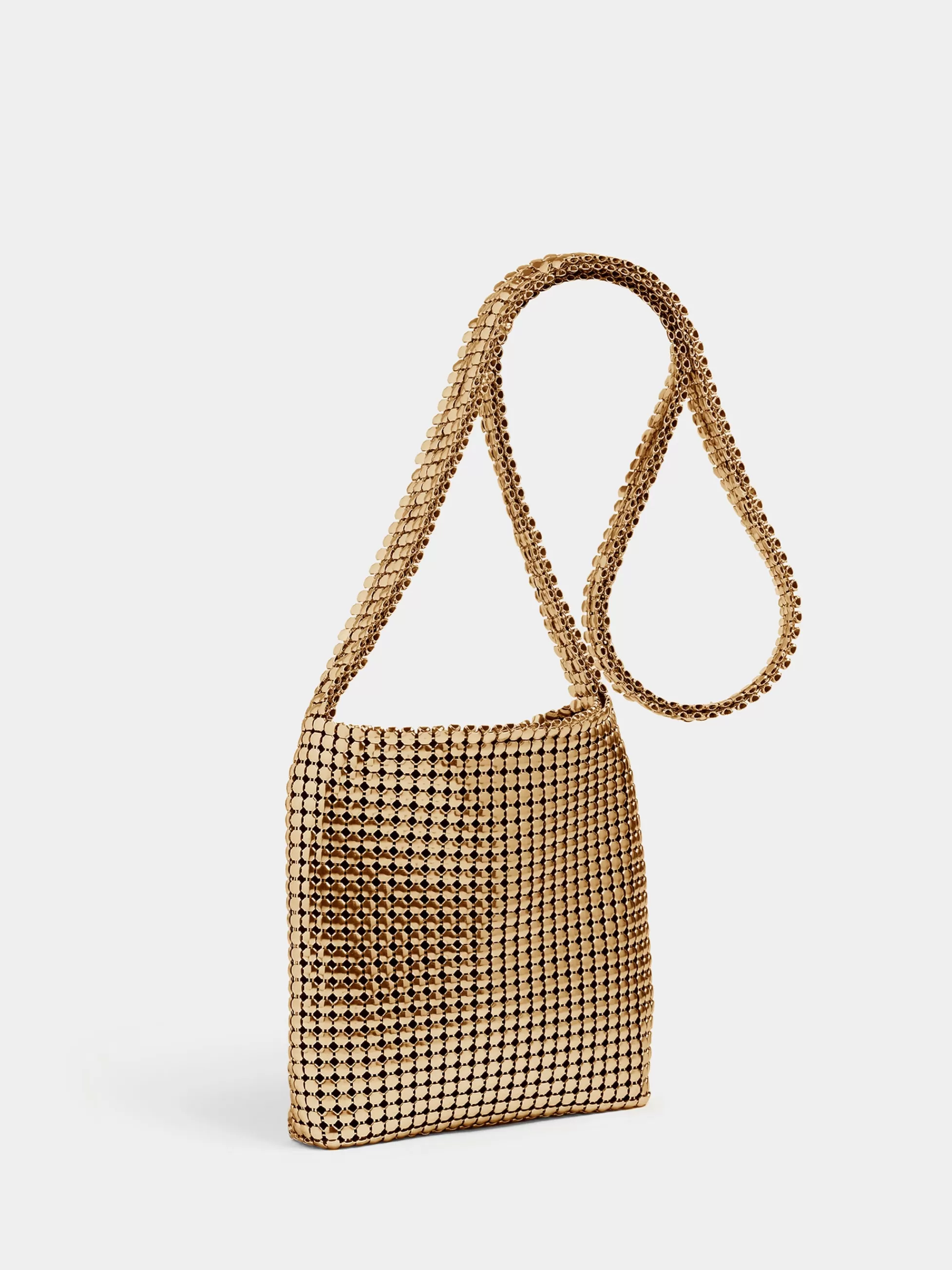 Rabanne Sacs Porté Épaule^Mini sac pixel doré