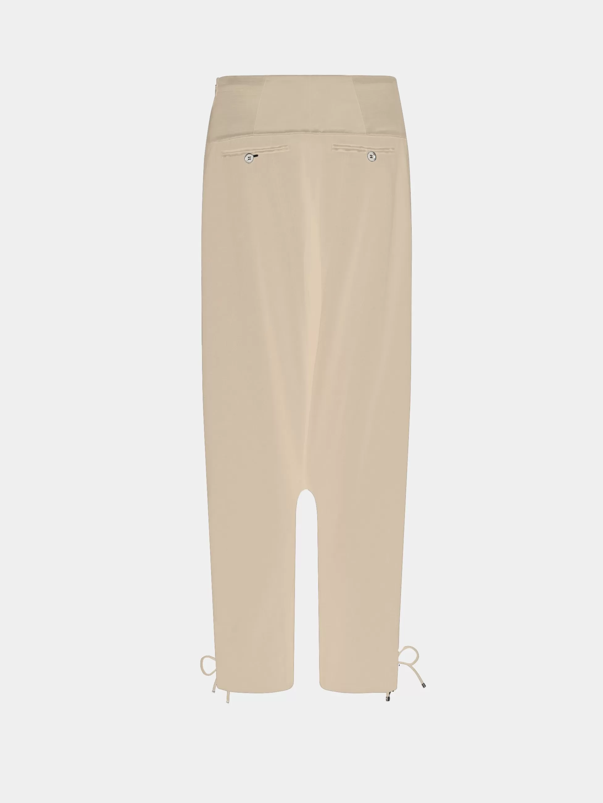 Rabanne Pantalons | Maille^Pantalon baggy ajusté en laine de couleur sable