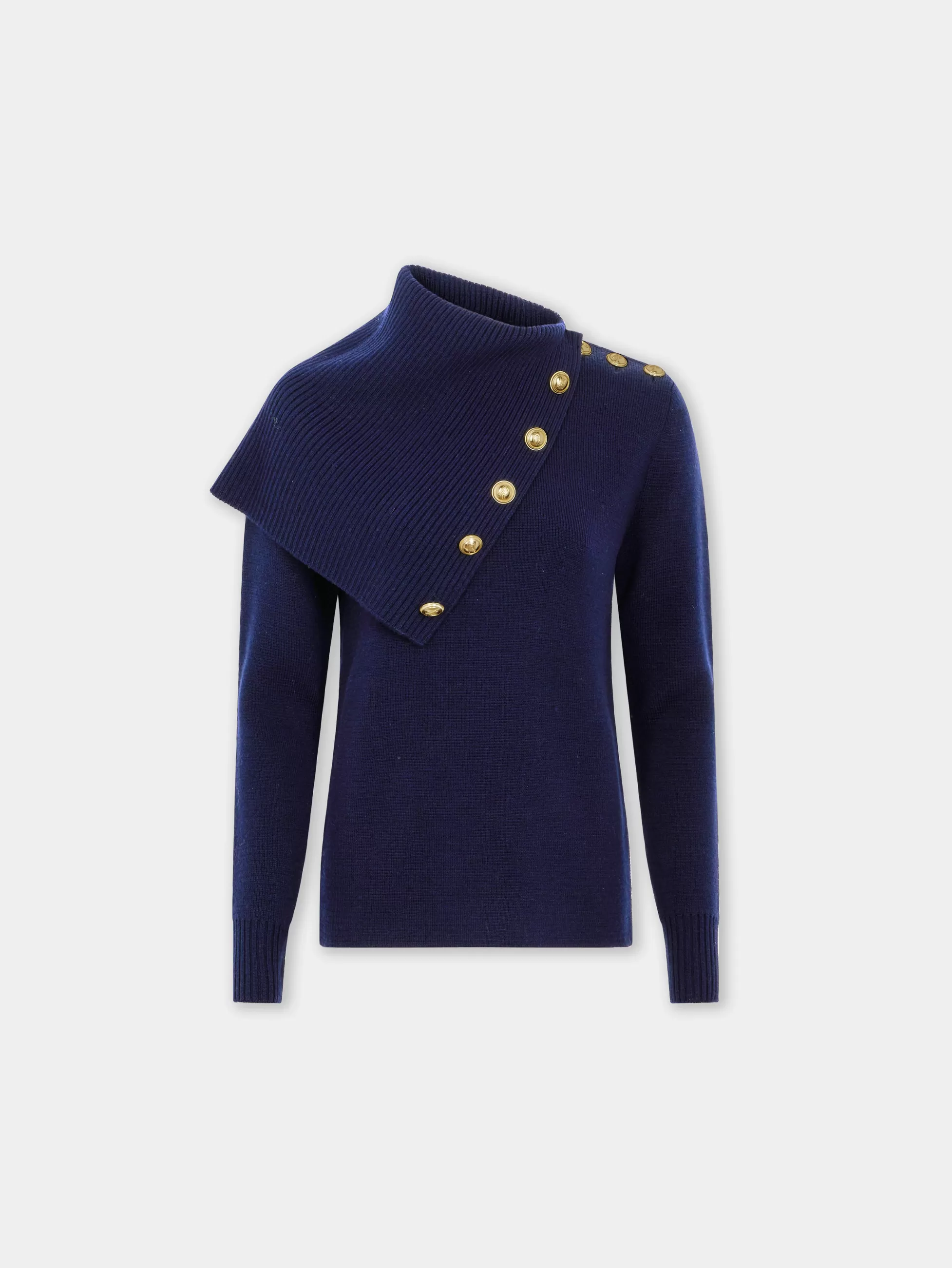 Rabanne Maille | Hauts^PULL EN LAINE BLEU MARINE