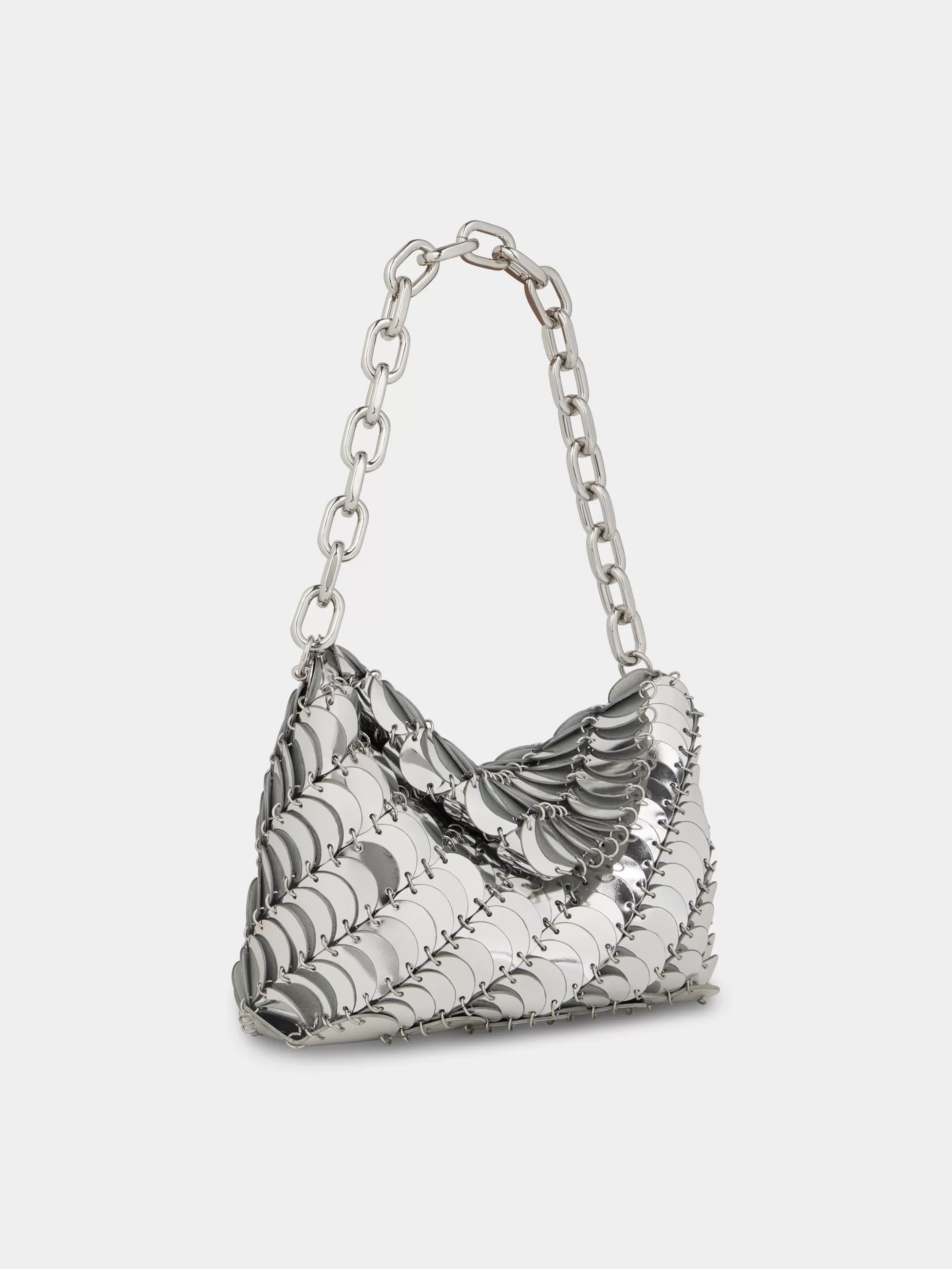 Rabanne Les Sacs Paco En Cuir^Silver Paco clutch Bag