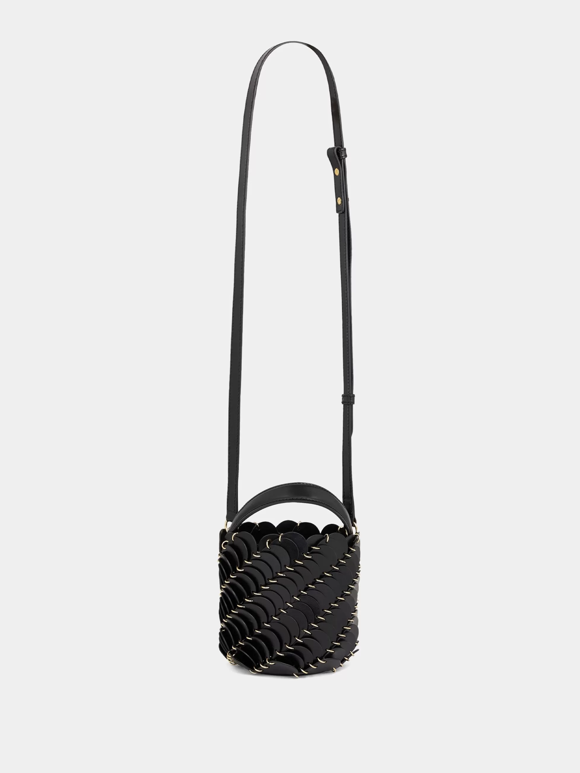 Rabanne Les Sacs Paco En Cuir | Sacs Porté Épaule^Small Black bucket Paco bag in leather